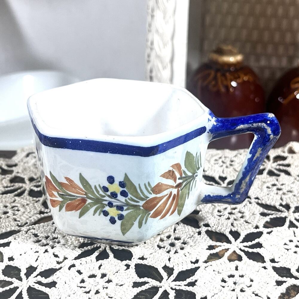 Vintage Henriot Quimper France Hand Painted Faience Tea Cup #969